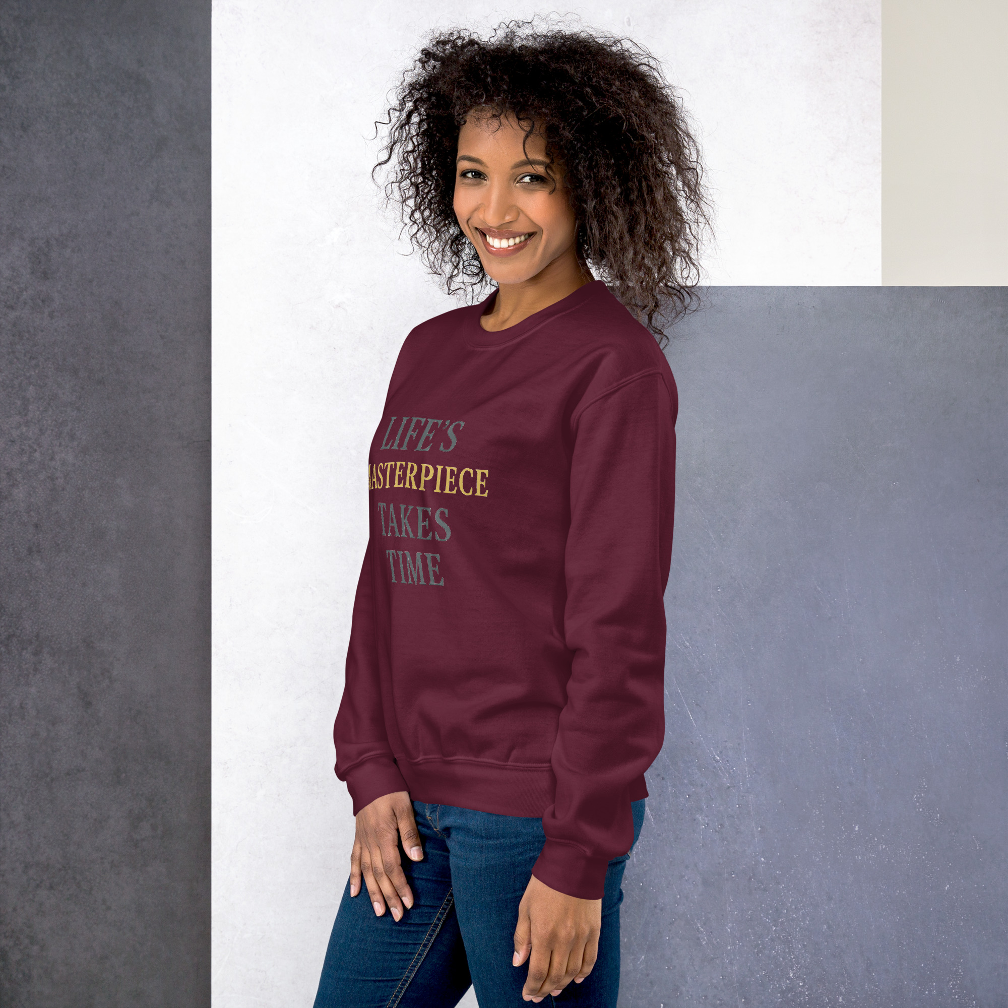 Life's Masterpiece Takes Time Unisex Sweatshirt - Image 15