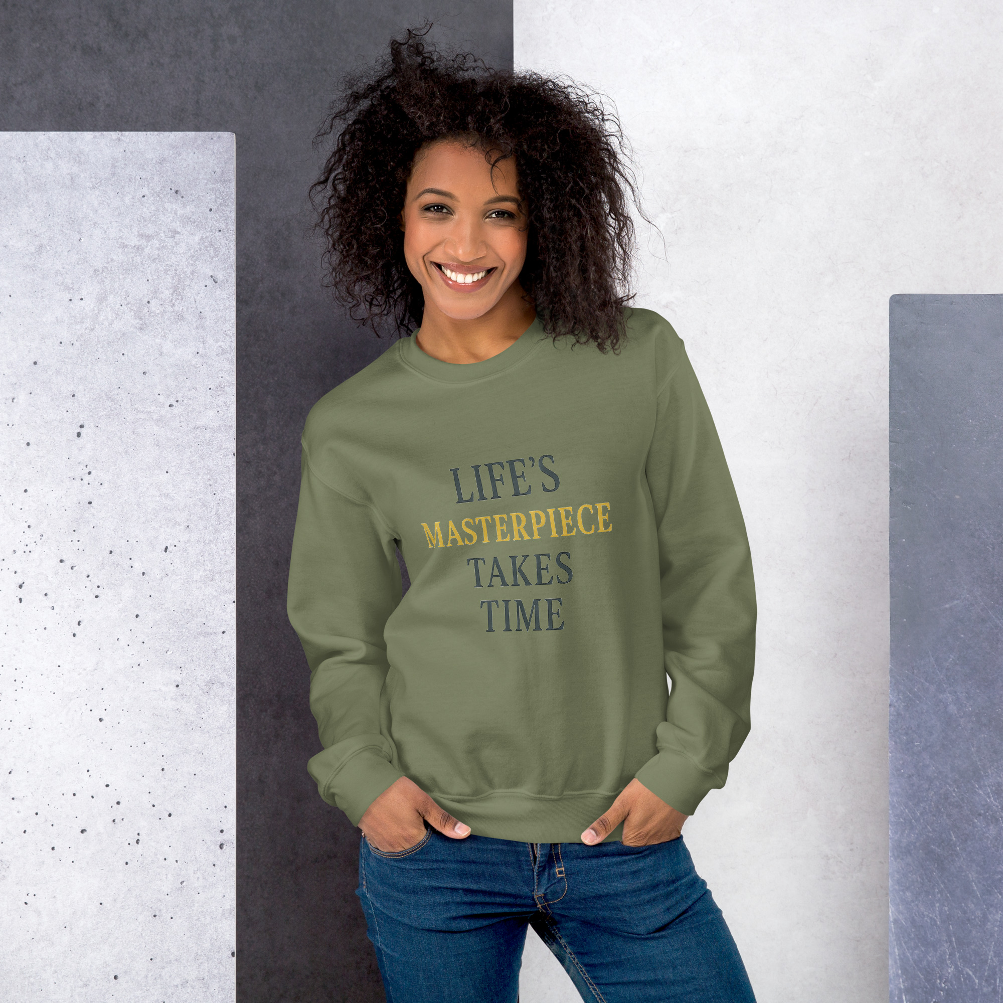 Life's Masterpiece Takes Time Unisex Sweatshirt - Image 29