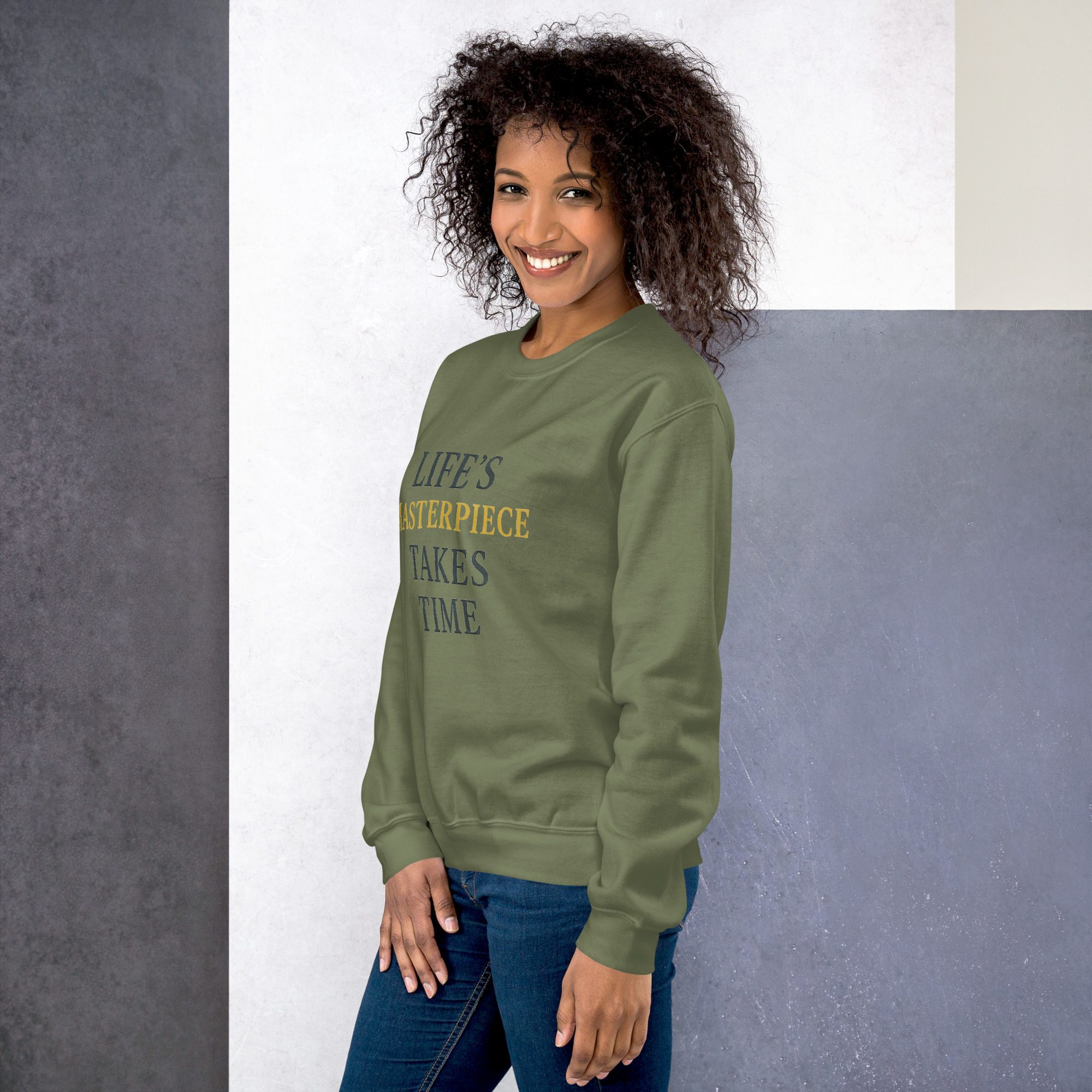 Life's Masterpiece Takes Time Unisex Sweatshirt - Image 31