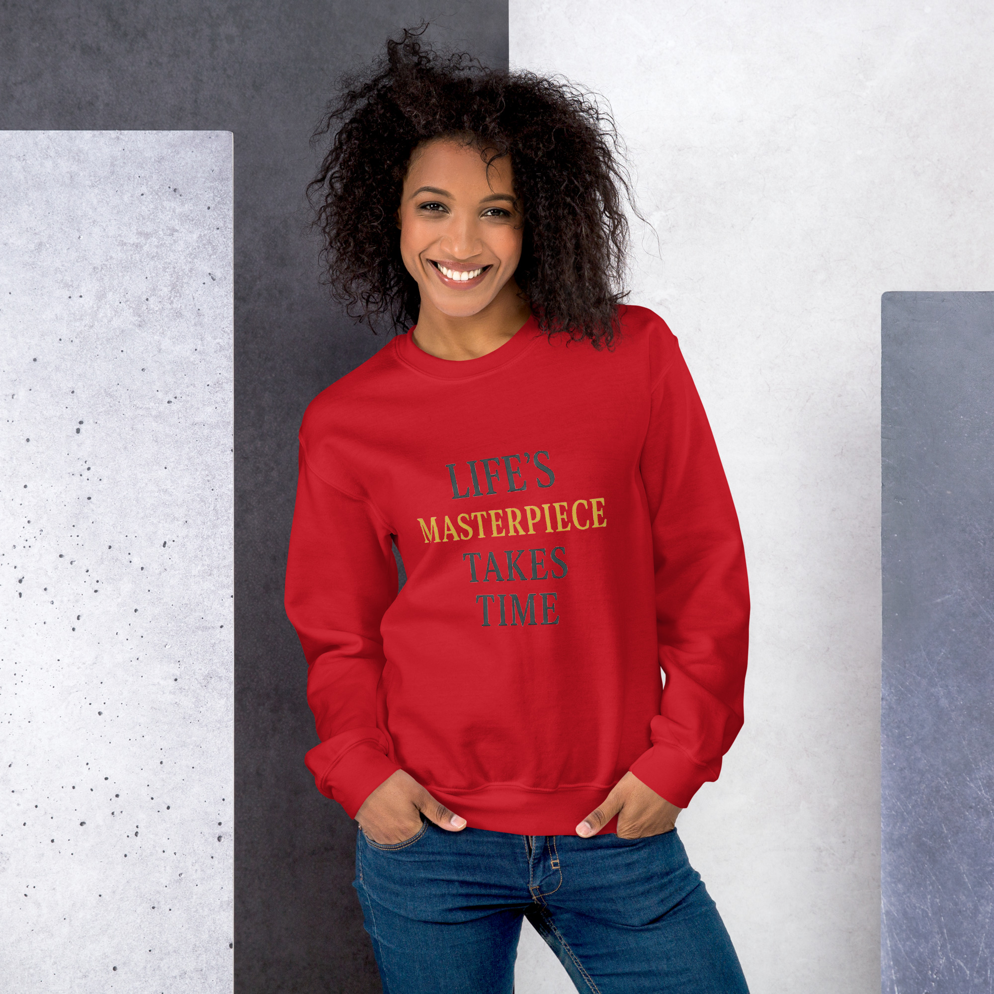 Life's Masterpiece Takes Time Unisex Sweatshirt - Image 17