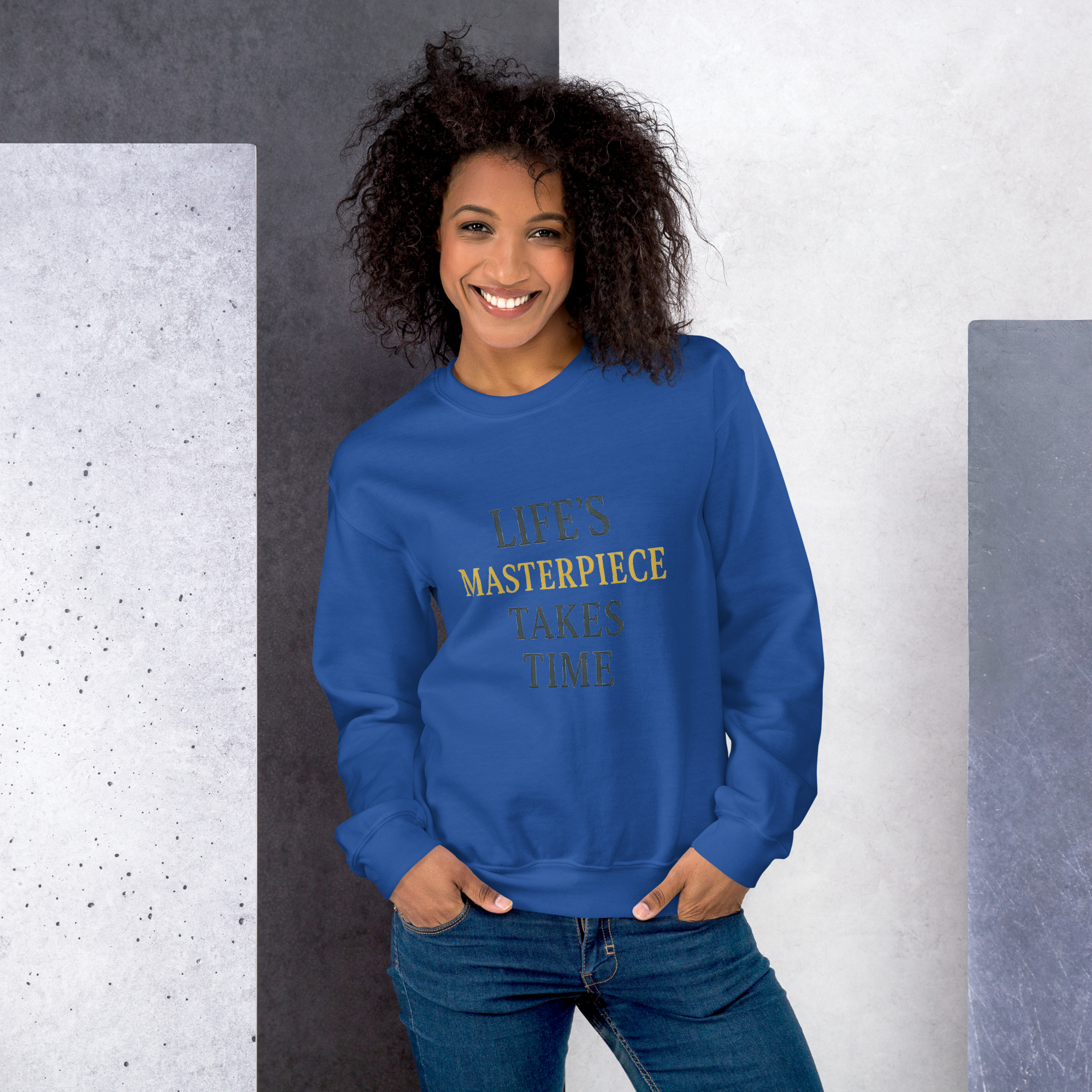Life's Masterpiece Takes Time Unisex Sweatshirt - Image 21